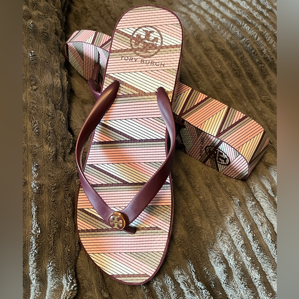 Tory Burch wedge flip-flop